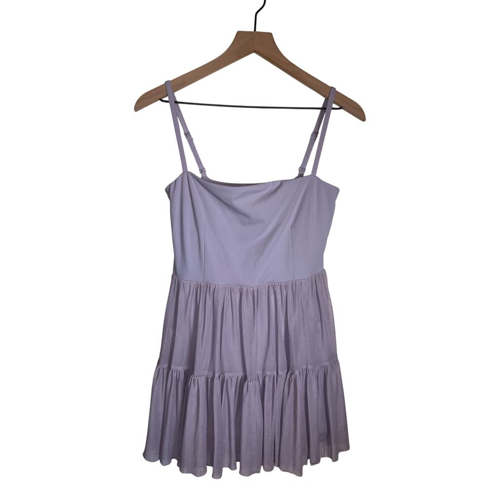 BLOGILATES athletic balletcore tulle mini dress with built in shorts and bra M